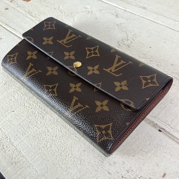 Louis Vuitton Monogram Portefeiulle Sarah Long Wallet - Picture 1 of 16